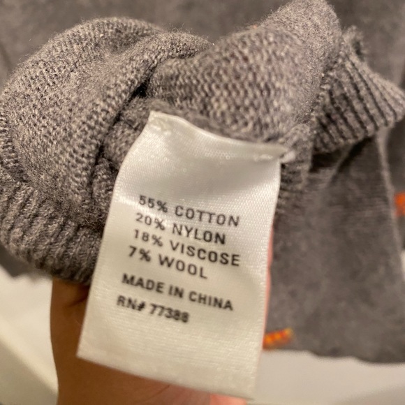 Madewell Wallace Gray Bow Print Sweater S - Picture 3 of 5